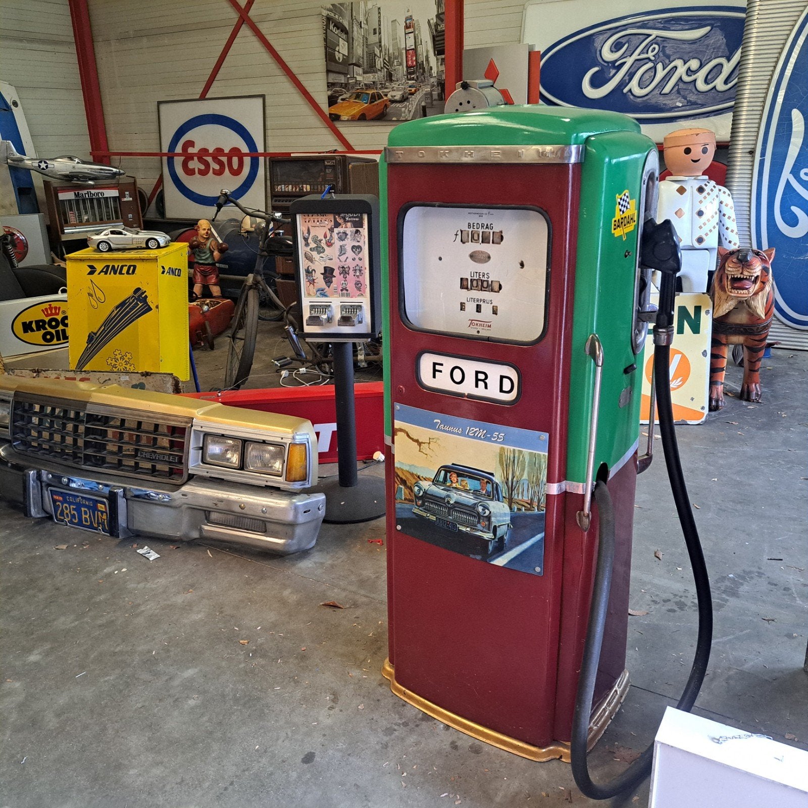 Tokheim '58 Benzinepomp Vintage Org. NL Pomp, Verzamelen, Ophalen, Gebruikt