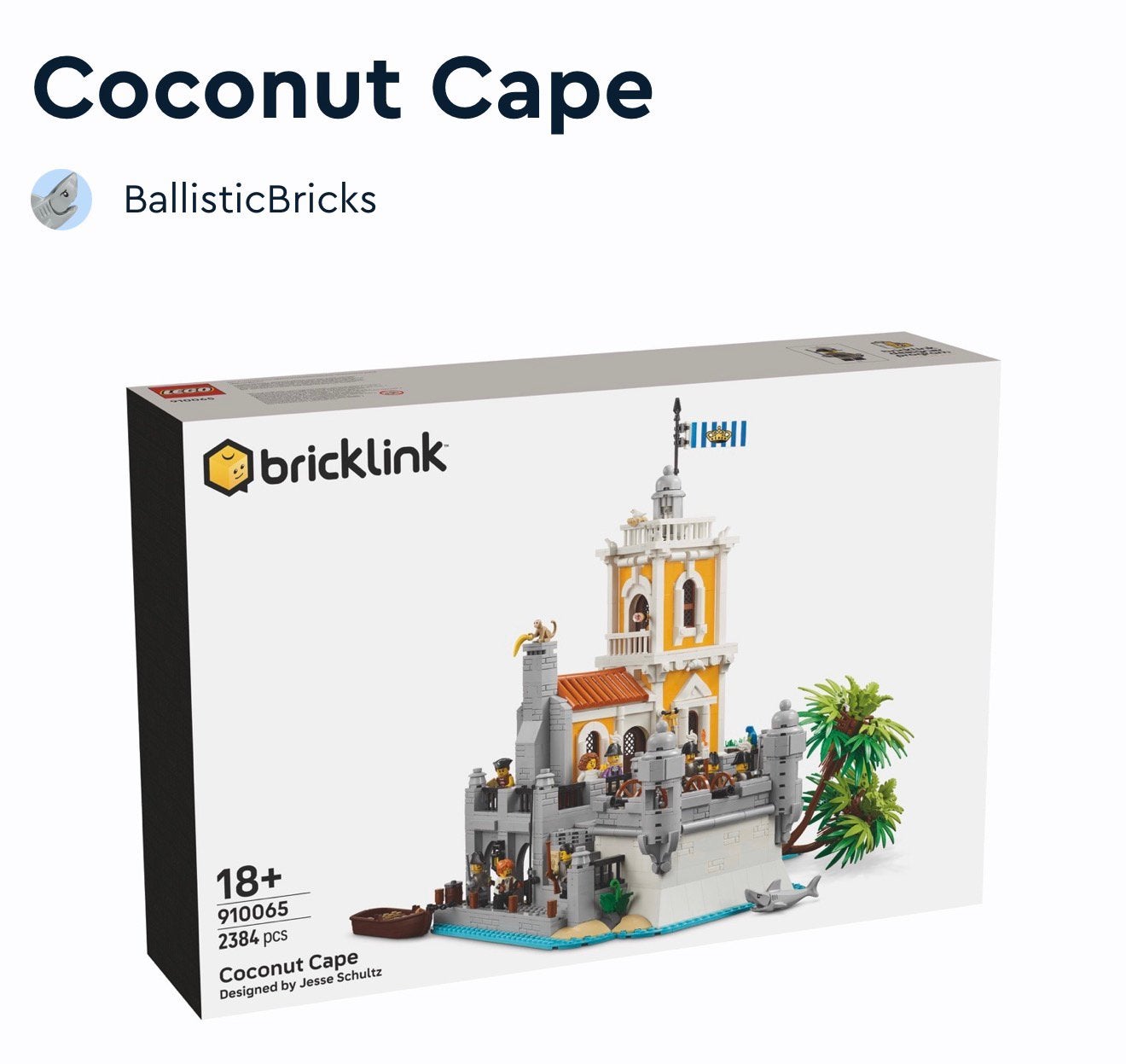 Lego Coconut Cape - Piratenfort 910065 pre order, Ophalen of Verzenden, Zo goed als nieuw, Overige merken