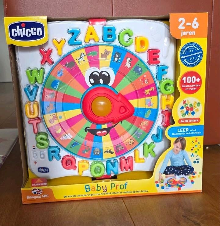 Chicco Baby Prof tweetalig ABC leer speelgoed alfabet, Ophalen of Verzenden, Nieuw, Taal en Lezen, Met geluid