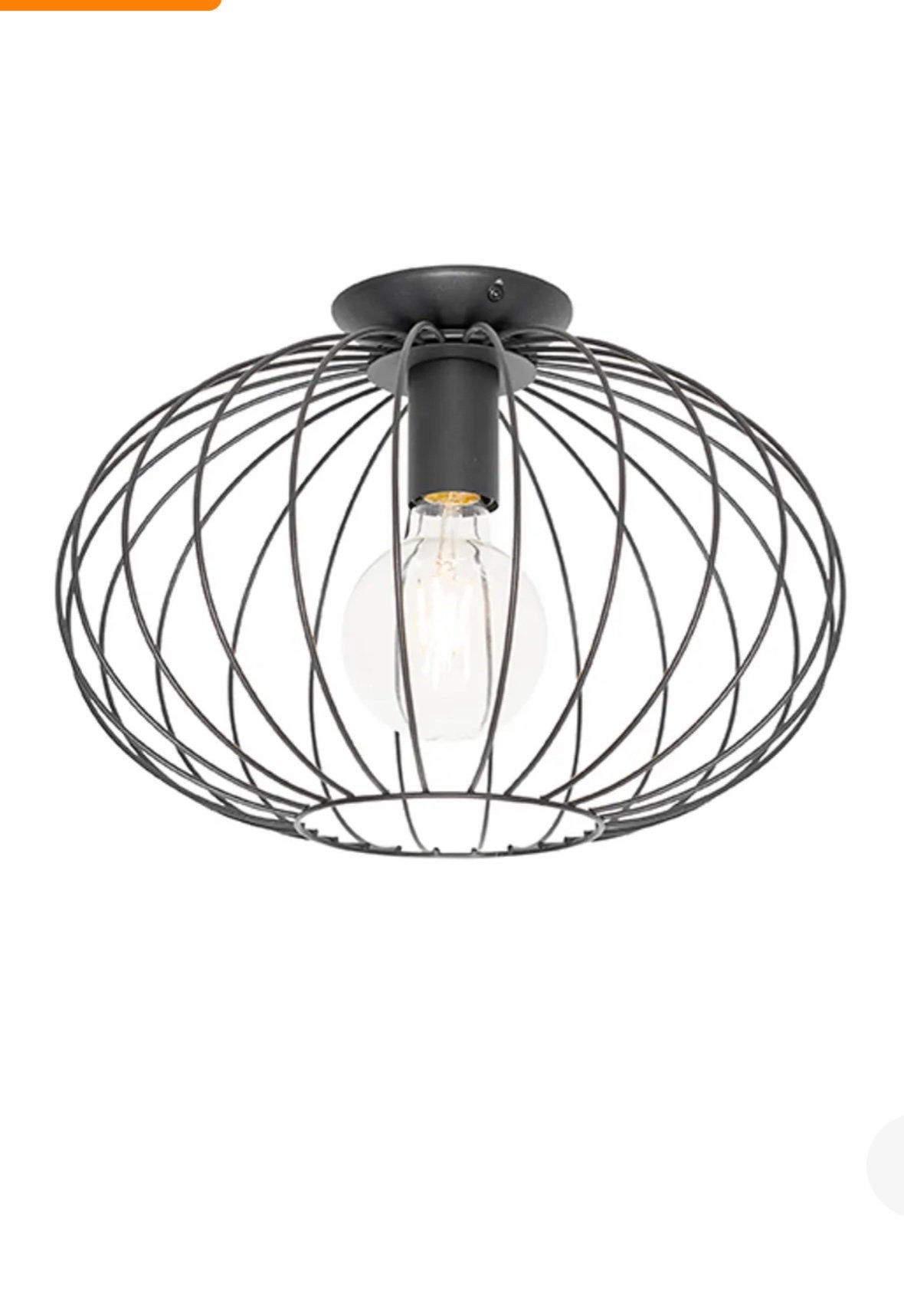 Nieuwe QAZQA Margarita Plafondlamp Zwart – Nieuw in Doos, Ophalen of Verzenden, Nieuw