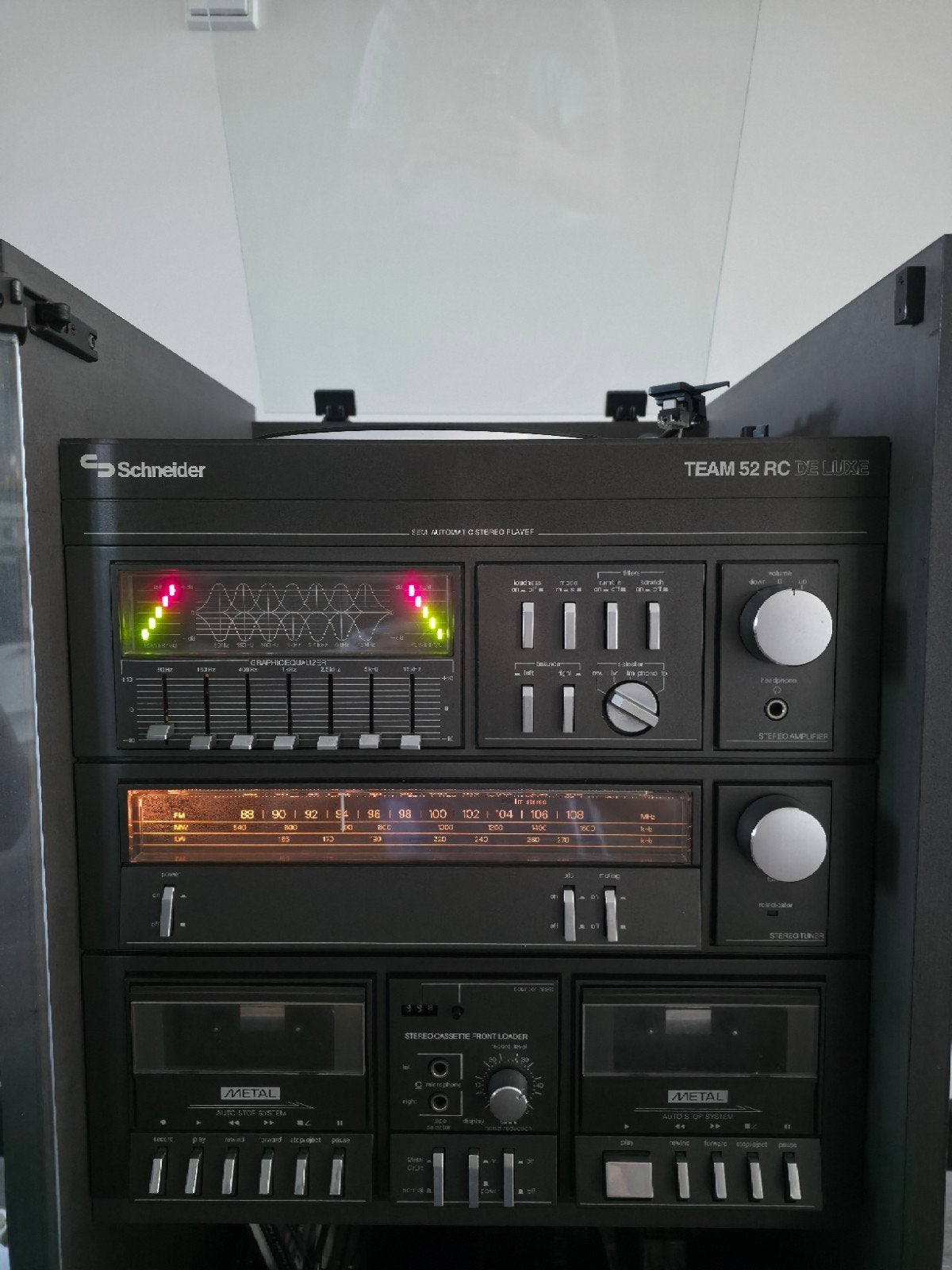 Schneider Team 52 RC Delux Stereo Toren met Platenspeler, Ophalen, Gebruikt, Overige merken