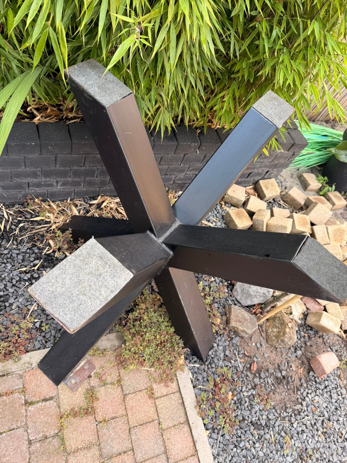 Tafelpoot kruis, Huis en Inrichting, Tafelonderdelen, Ophalen, Gebruikt, 50 tot 100 cm, Rond