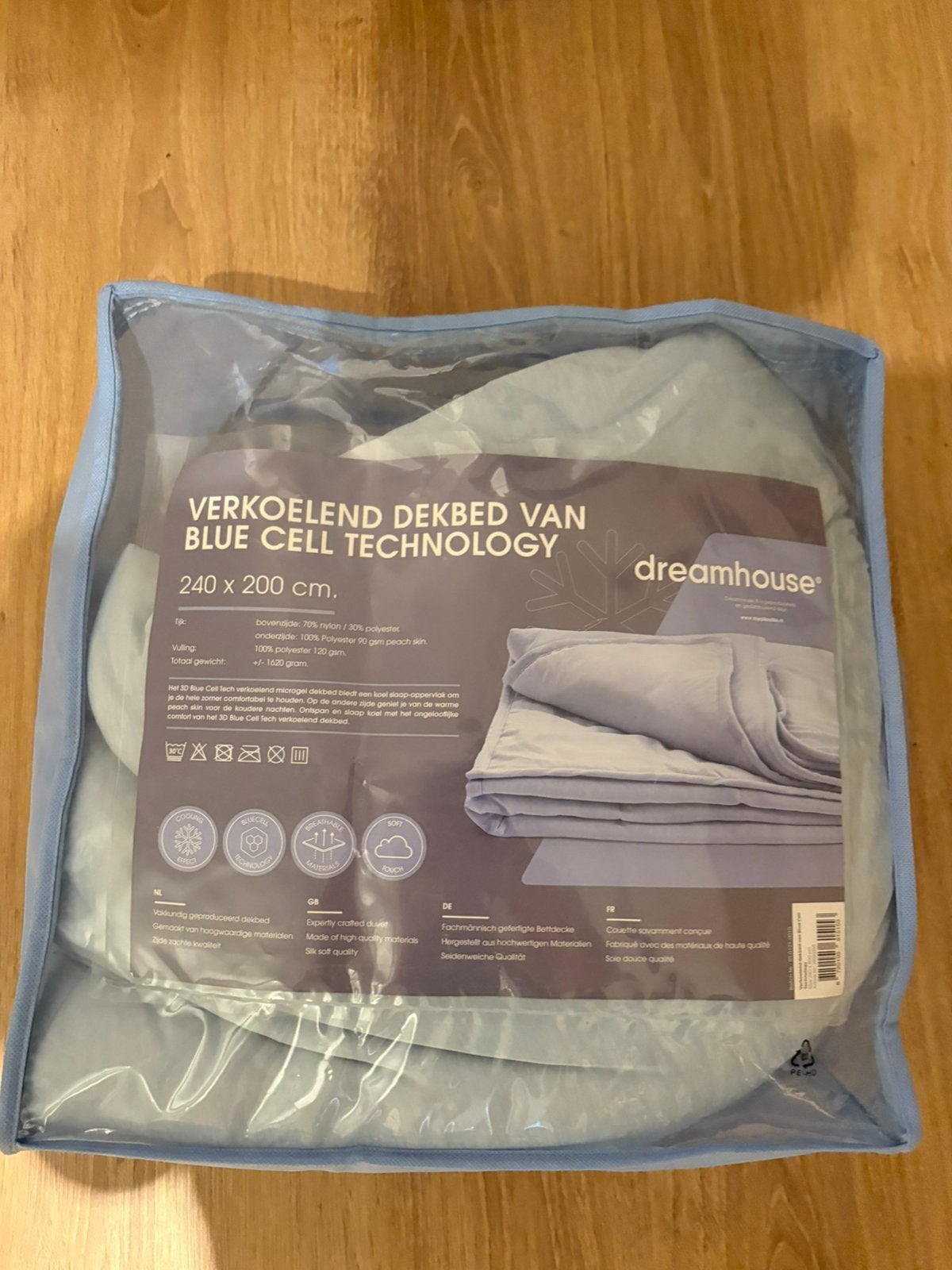 Verkoelend Dekbed 240x200 cm - Blue Cell Technology, Ophalen, Blauw, Overige maten, 200 cm