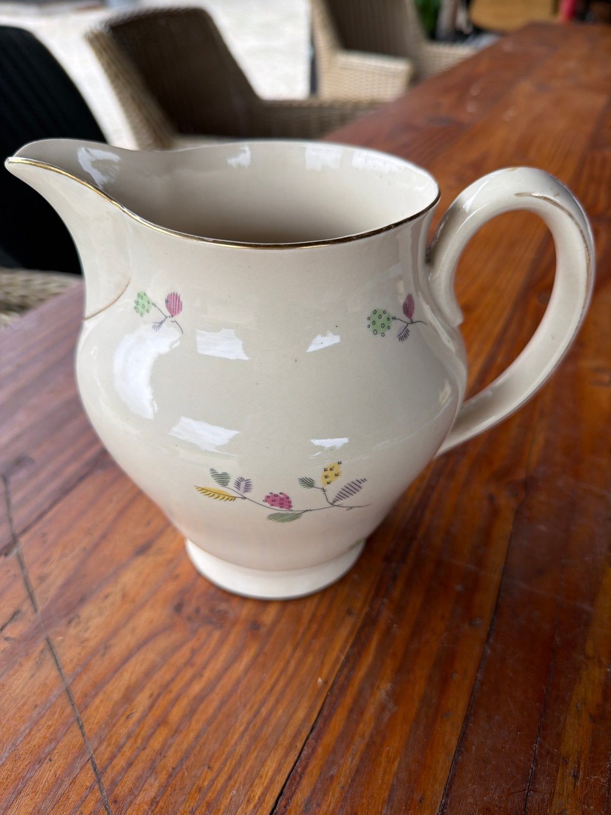 Vintage Chodziez Melkkannetje - Made in Poland, Antiek en Kunst, Antiek | Porselein, Ophalen of Verzenden