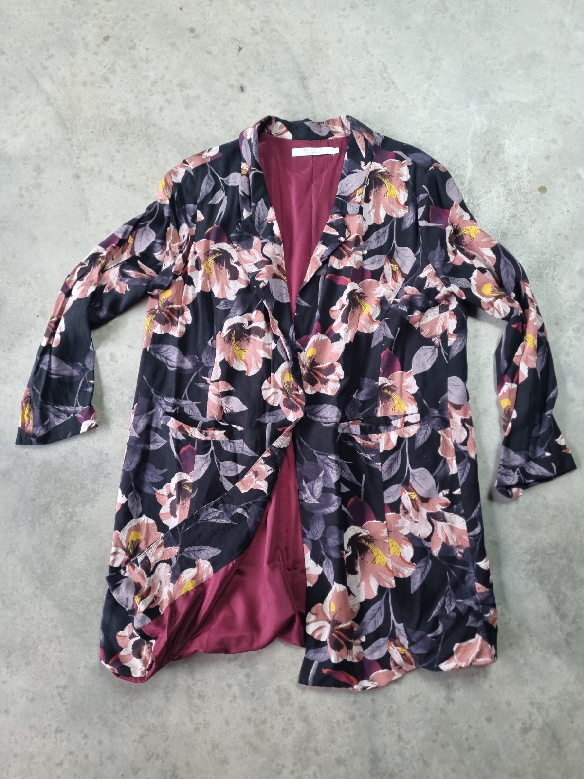 ARTICLES Amsterdam bloemenprint blazer maat 44, Kleding | Dames, Zwart, Maat 42/44 (L), Ophalen of Verzenden, Gedragen
