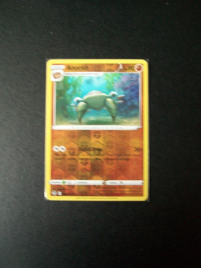 1455. Nieuwe Pokemon Kaart holofoil ANORITH HP 90 (095/195), Verzenden, Nieuw, Losse kaart, Foil