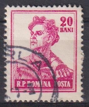 Roemenie 1956 Bekende persoon, Verzenden, Gestempeld, Overige thema's