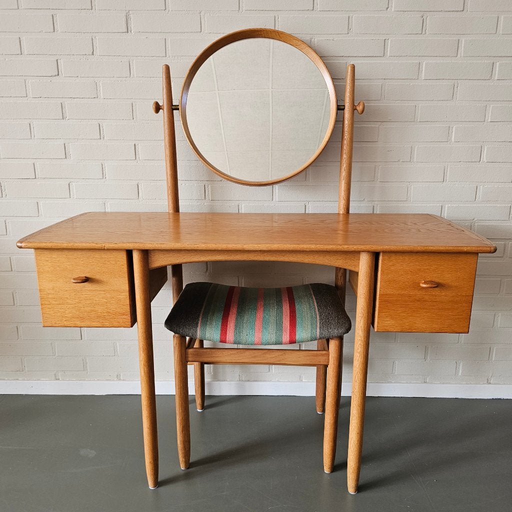 Vintage Bodafors Kaptafel met Kruk - Zweeds design, Zo goed als nieuw, X, Minder dan 100 cm, Vintage Scandinavisch design