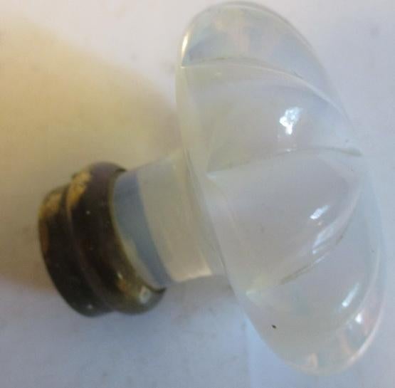 art deco deurknop in blauw opaliserend glas Sabino, Verzenden