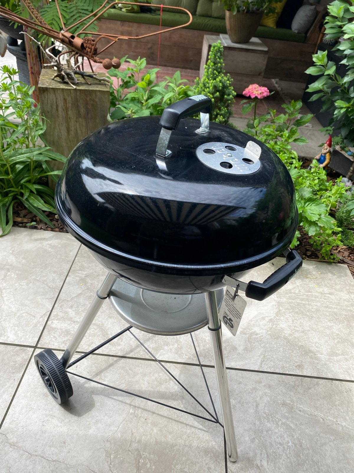 Weber barbecue 47 cm met Napoleon beschermhoes, bijna GRATIS, Ophalen, Gebruikt