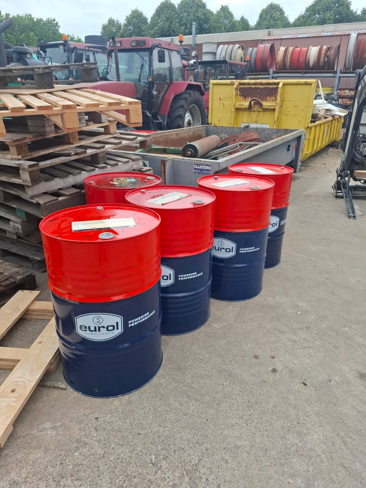 Lege olie vaten 200 liter, Tuin en Terras, Ophalen, Zo goed als nieuw