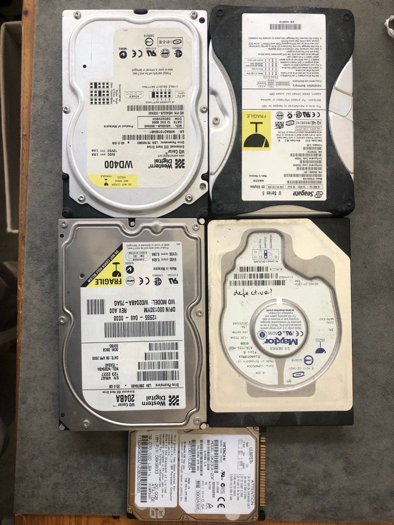Set van 5 Vintage 3.5" IDE Harde Schijven – Getest & Schoon!, Gebruikt, HDD, Desktop, IDE