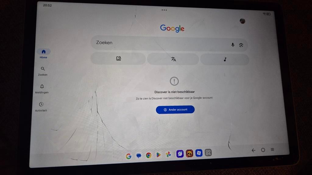 Lenovo tablet 128 GB 4 GB (barst in scherm), 10 inch, Ophalen of Verzenden, 10K 2gen, 128 GB