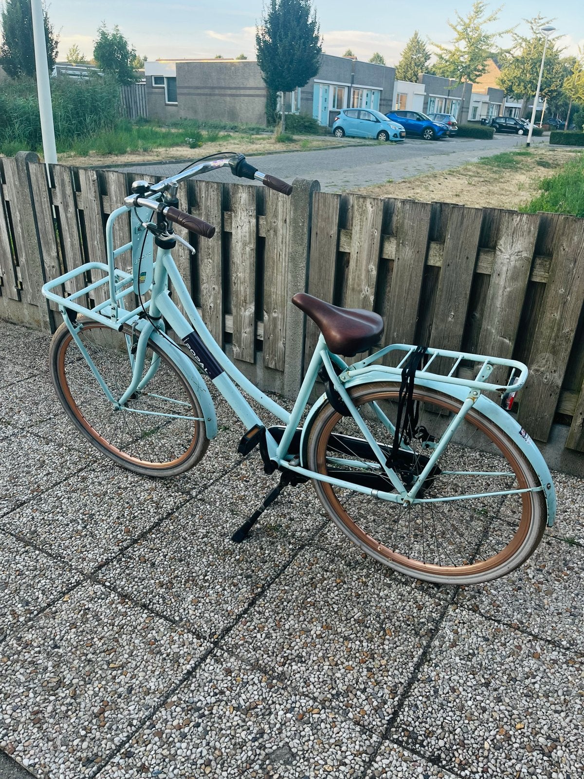 Popal County Transportfiets - Lichtblauw, Terugtraprem, Gebruikt, Versnellingen, 50 tot 53 cm