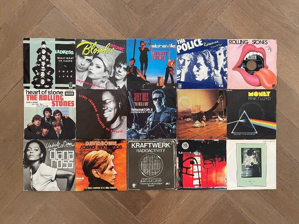 Partij 7 inch vinyl singles (gereserveerd!), Verzenden, Originele persing, 7 inch, Zo goed als nieuw
