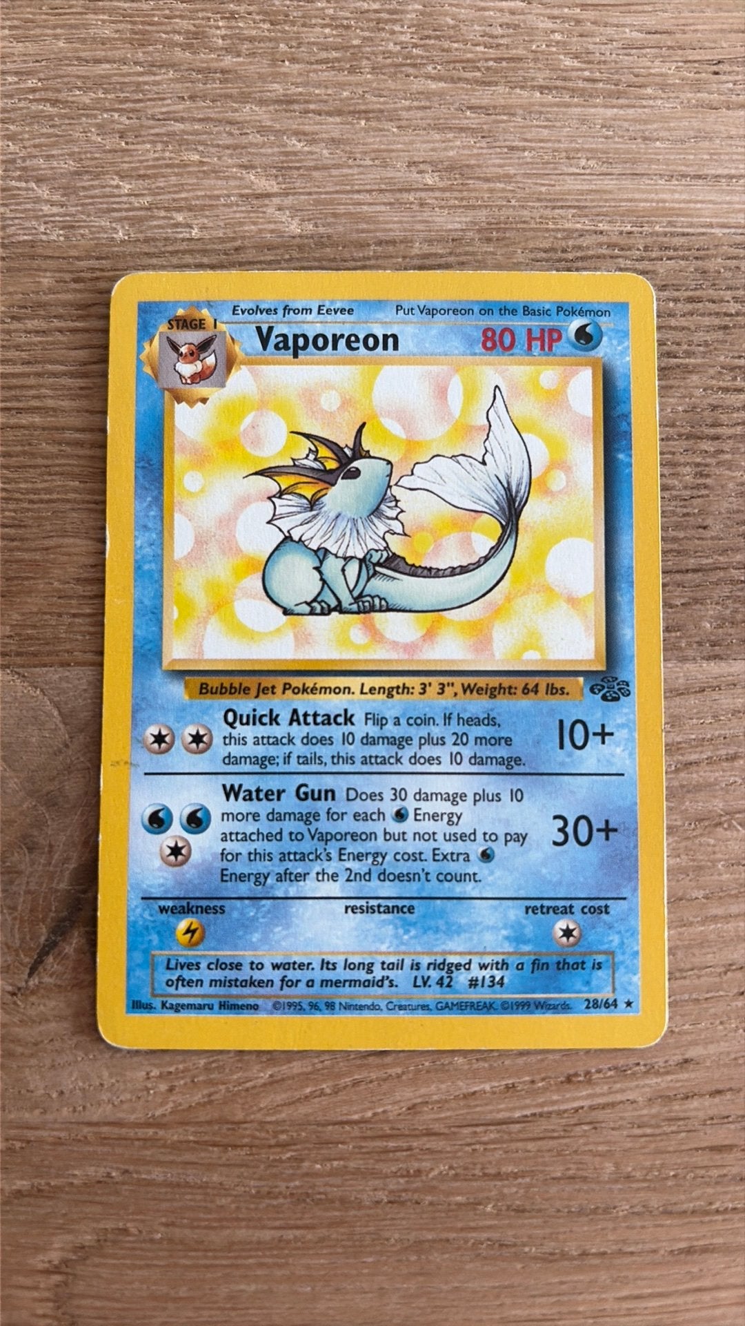 Jungle (eng) - Vaporeon, Ophalen of Verzenden, Zo goed als nieuw