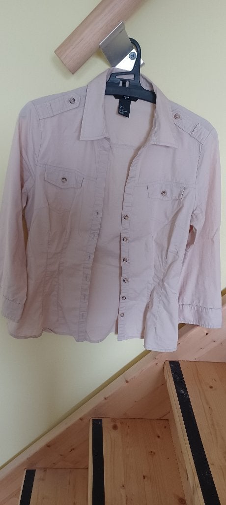 H&M Blouse Maat 34 (XS) - Zo goed als nieuw, H&M, Beige, Ophalen of Verzenden, Zo goed als nieuw