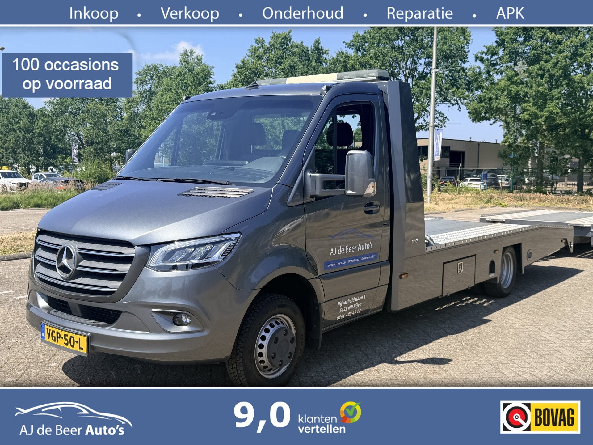 Mercedes-Benz Sprinter 519 3.0 CDI L3 EURO VI-D Tijhof Aluli, 12 maanden, Achterwielaandrijving, Gebruikt, 190 pk