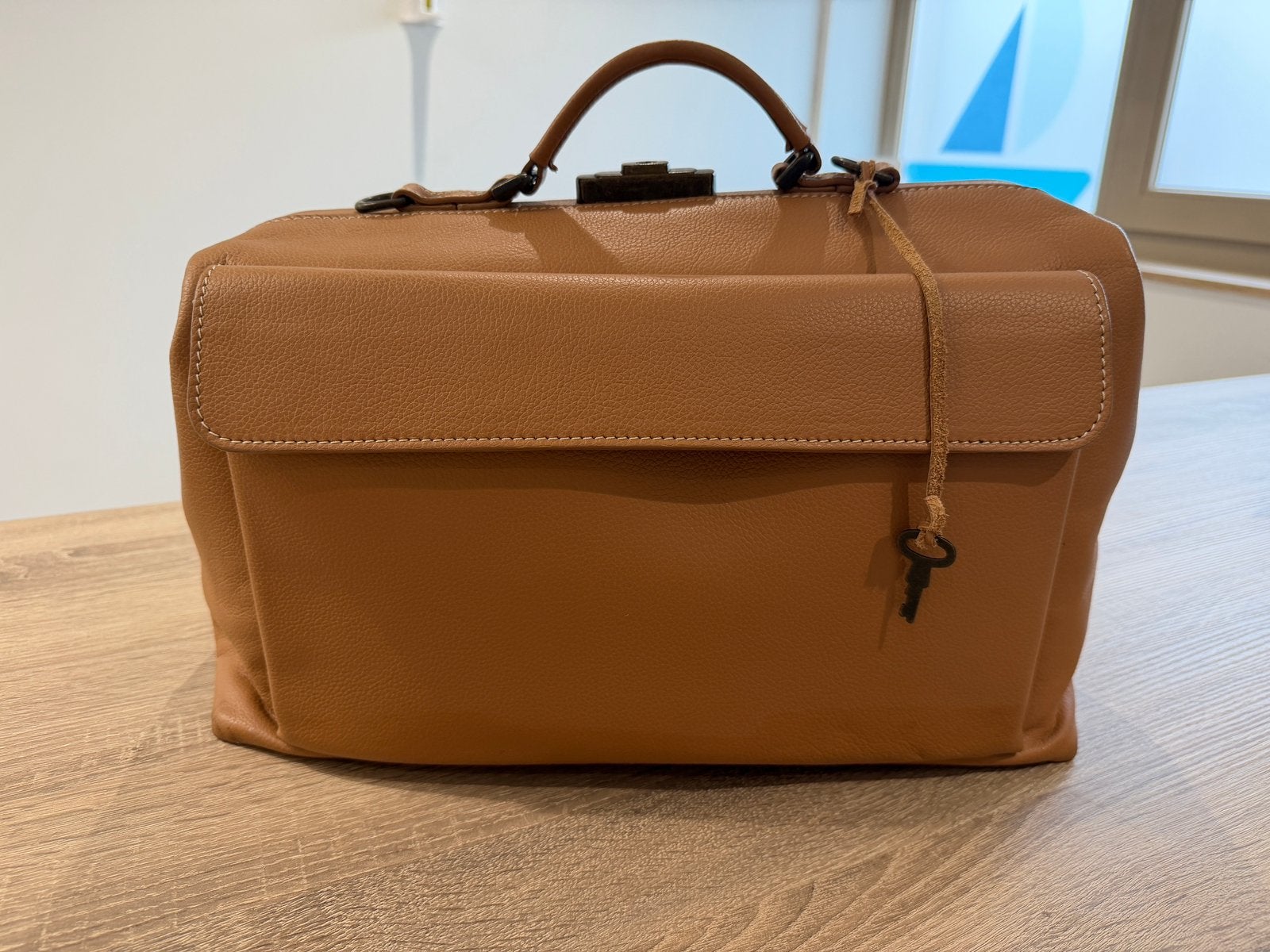 McFermoir dokterstas FA3016 Fashion A4 Camel, Ophalen of Verzenden, Zo goed als nieuw, Bruin, Overige typen