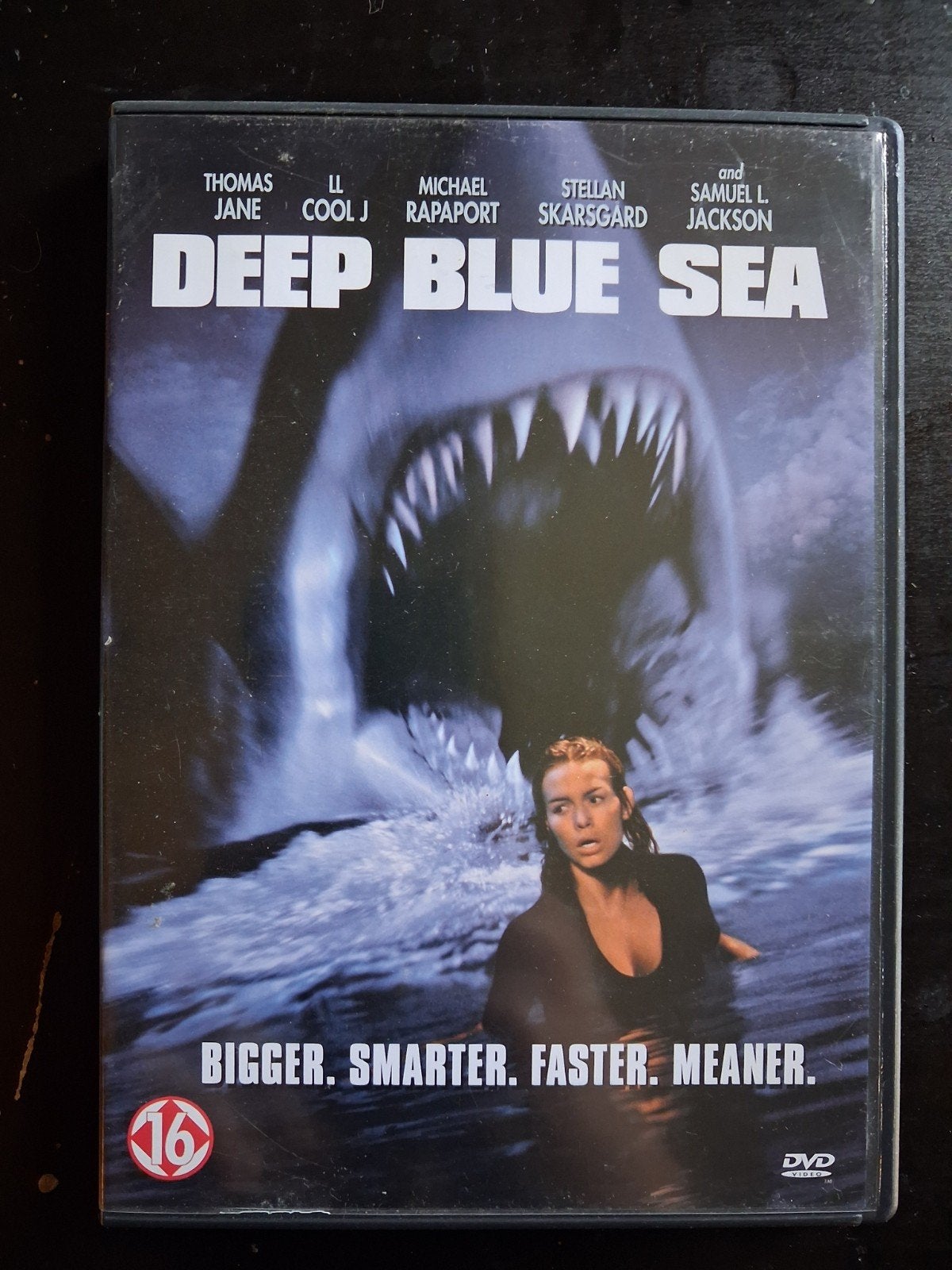 Deep Blue Sea DVD - Actiethriller met haaien, Engels, Vanaf 16 jaar, Nederlands, Actiethriller