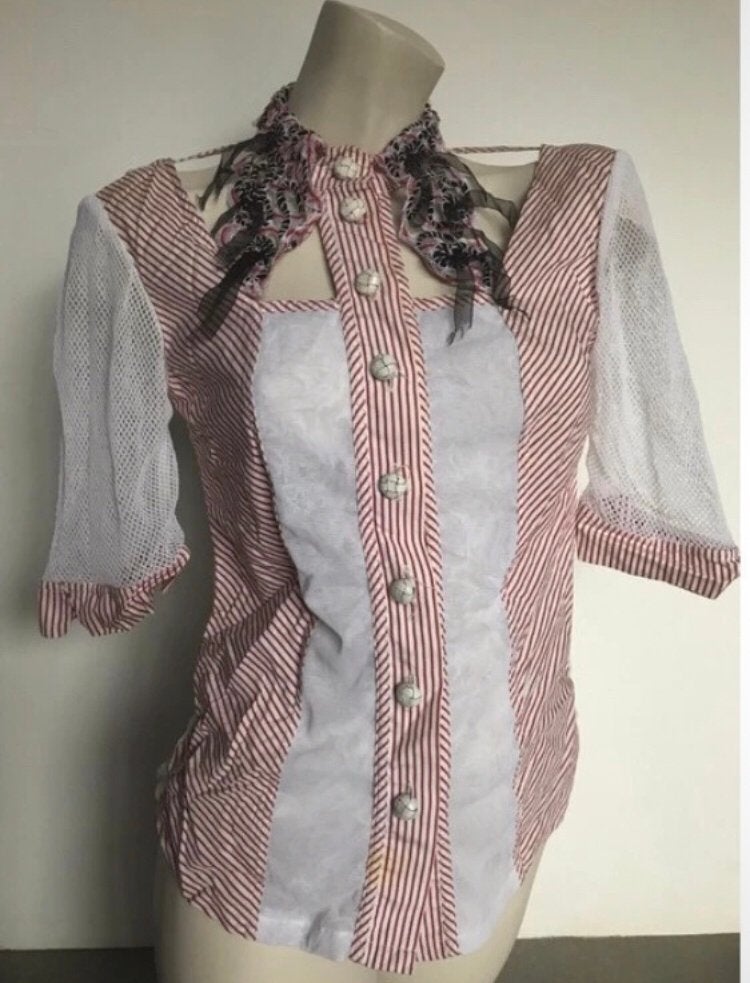 Unieke Save the Queen zomer blouse M, Ophalen of Verzenden, Zo goed als nieuw