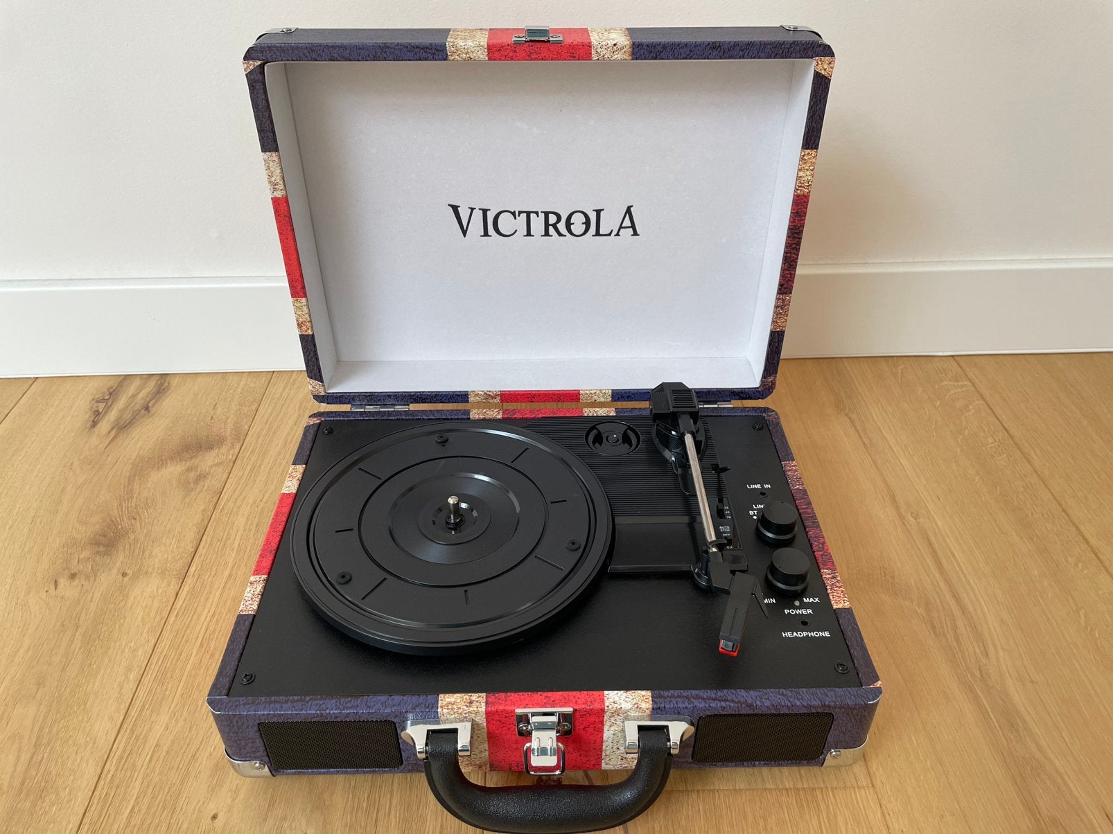 Koffergrammofoon, platenspeler Victrola, Audio, Tv en Foto, Platenspelers, Ophalen, Zo goed als nieuw, Platenspeler, Overige merken