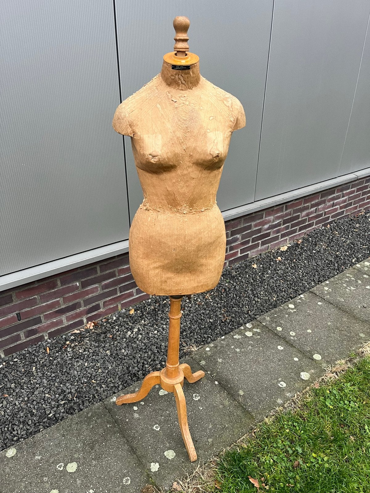 Antieke Shabby Paspop 'Bustform Singer'  rond 1940, Antiek en Kunst, Ophalen