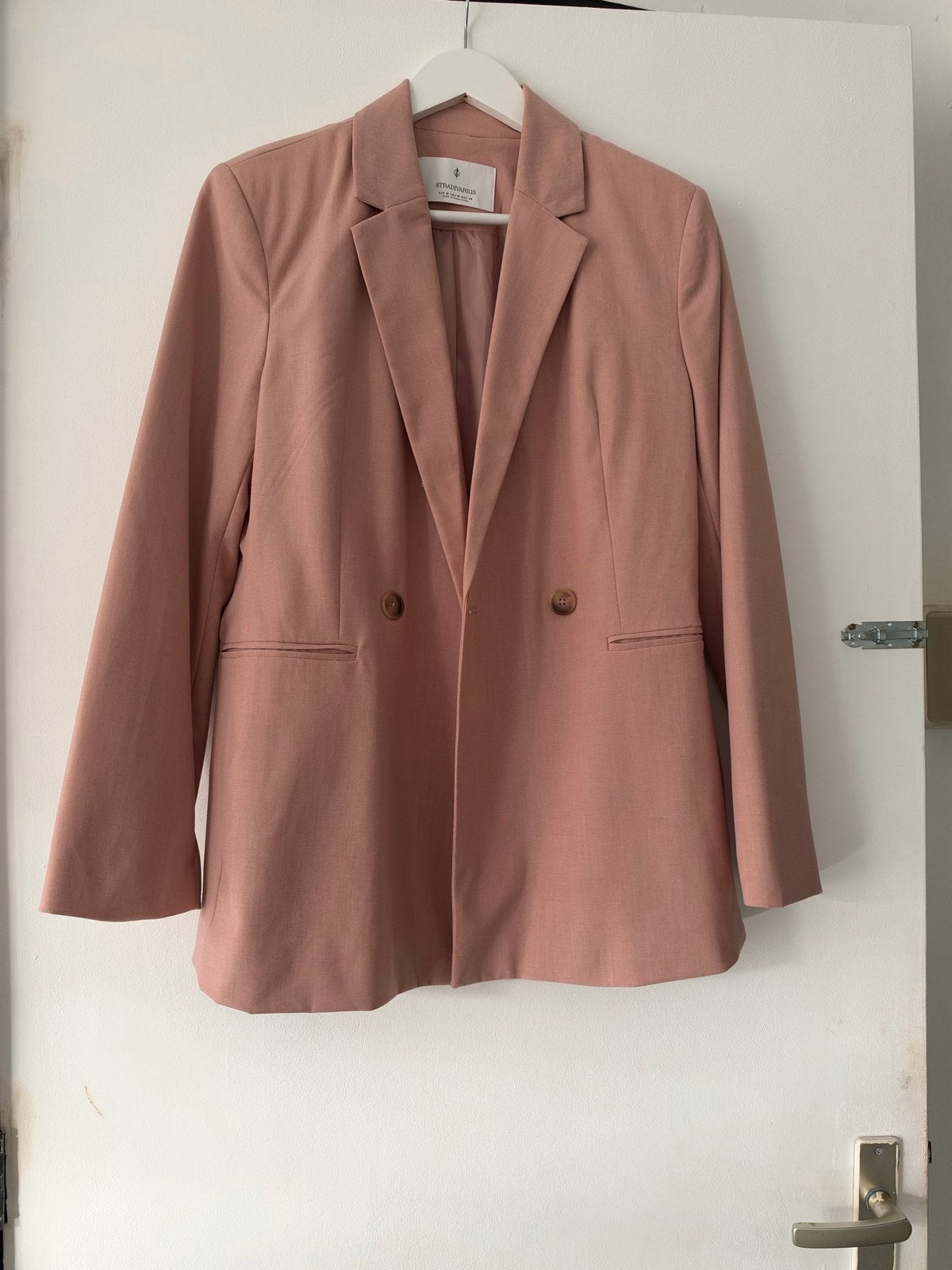 Stradivarius Roze Blazer - Maat M, Maat 38/40 (M), Verzenden, Zo goed als nieuw, Jasje