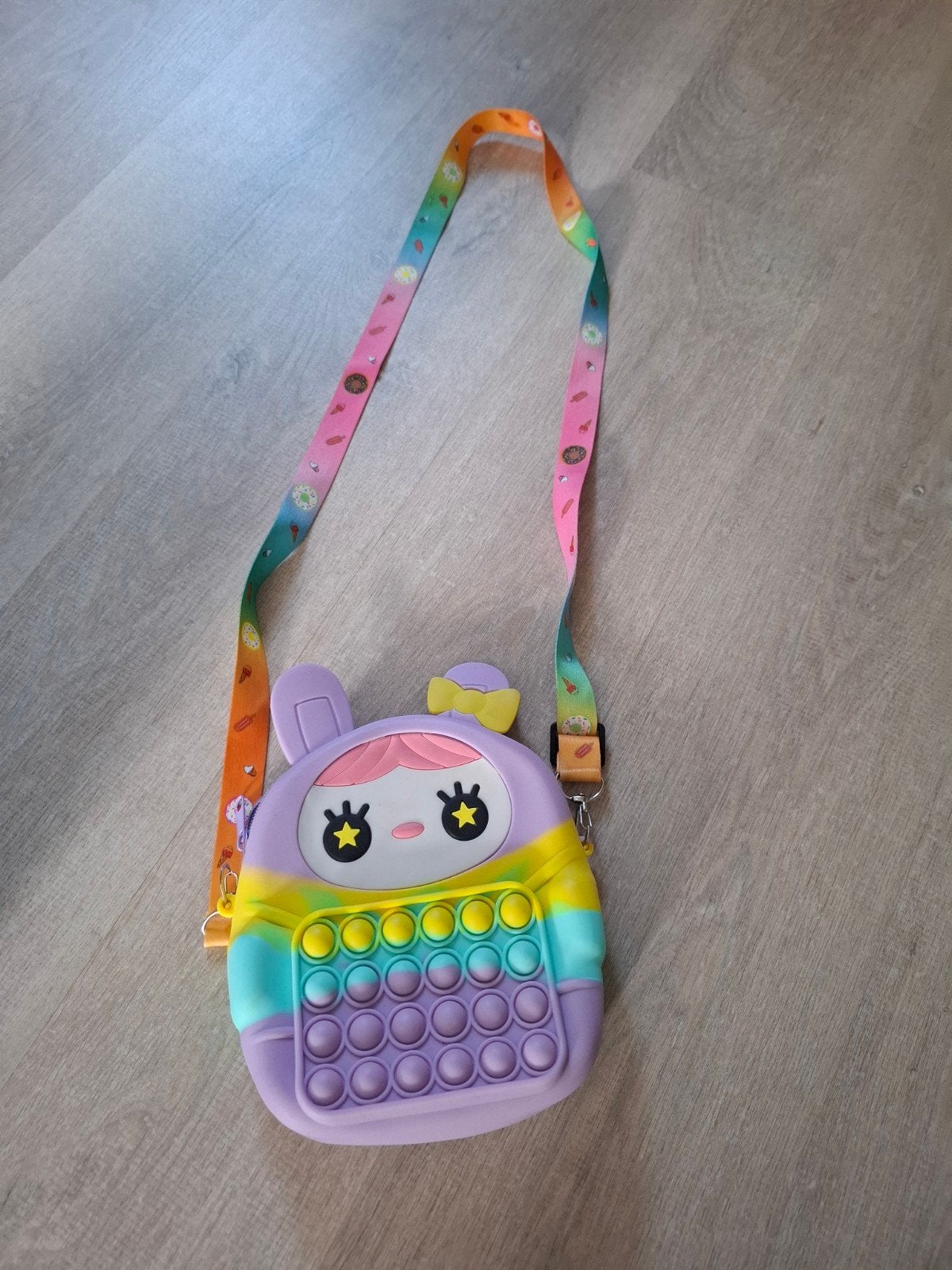 Pop It Tasje Konijn - Regenboog Kleuren, Ophalen of Verzenden