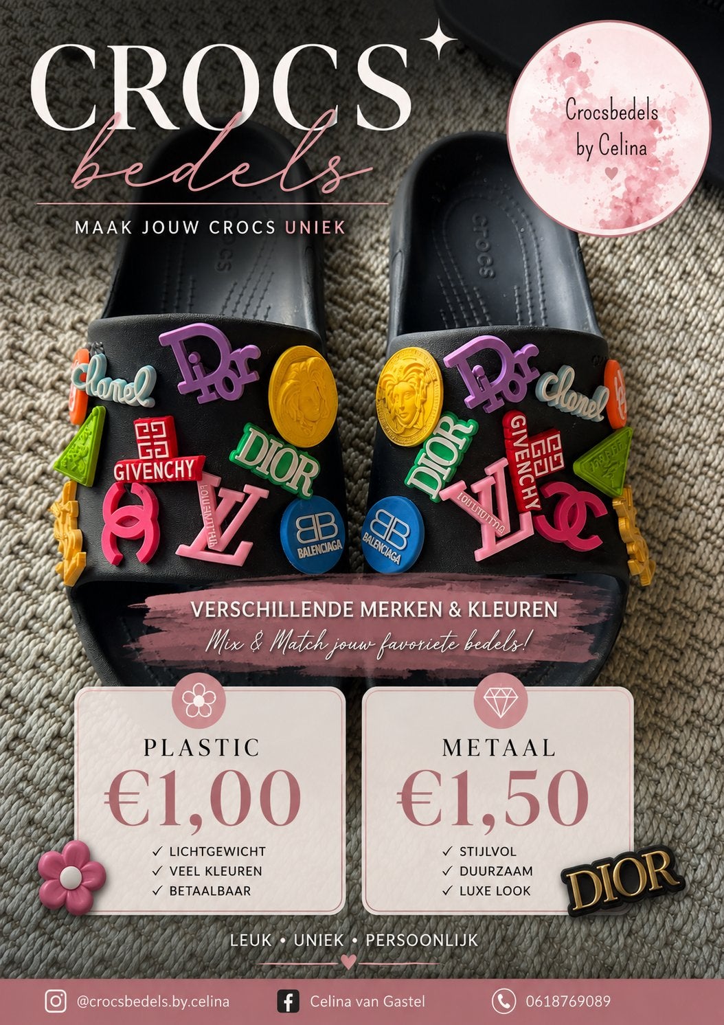 Crocs Bedels - Maak je Crocs Uniek!, Sieraden, Tassen en Uiterlijk, Bedels, Overige merken, Overige materialen, Nieuw, Ophalen of Verzenden