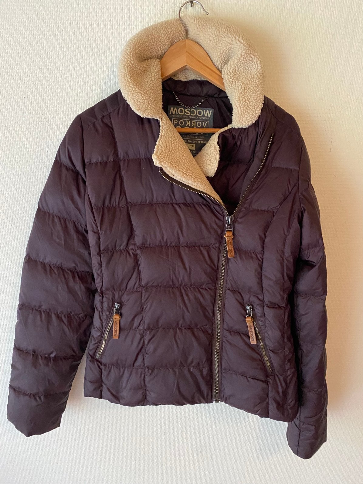 Dons bomberjack Moscow. Maat M. Aubergine, Ophalen of Verzenden, Zo goed als nieuw, Maat 38/40 (M), Paars