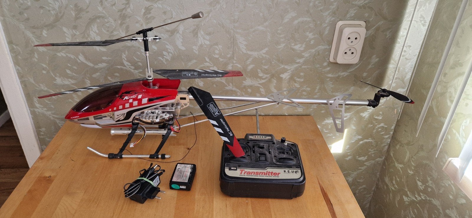 RC Helikopter met afstandsbediening en accessoires, Ophalen, Gebruikt, Elektro, Helikopter