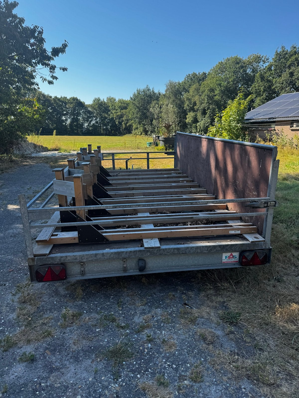 Plateau aanhanger 380x200 - Ideaal voor transport, Auto diversen, Gebruikt, Verzenden, X, X