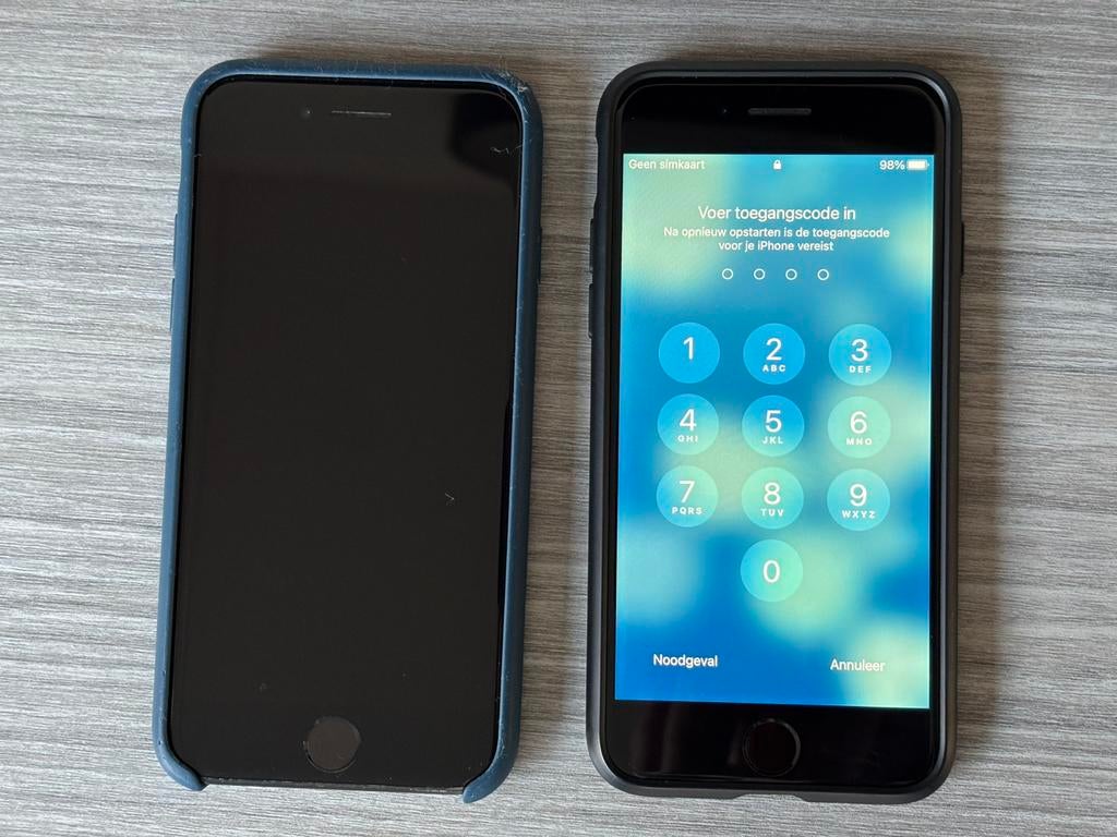 2x Apple iPhone 7 32GB met beschermhoes (werkend), Telecommunicatie, Mobiele telefoons | Apple iPhone, Gebruikt, 32 GB, Zonder abonnement