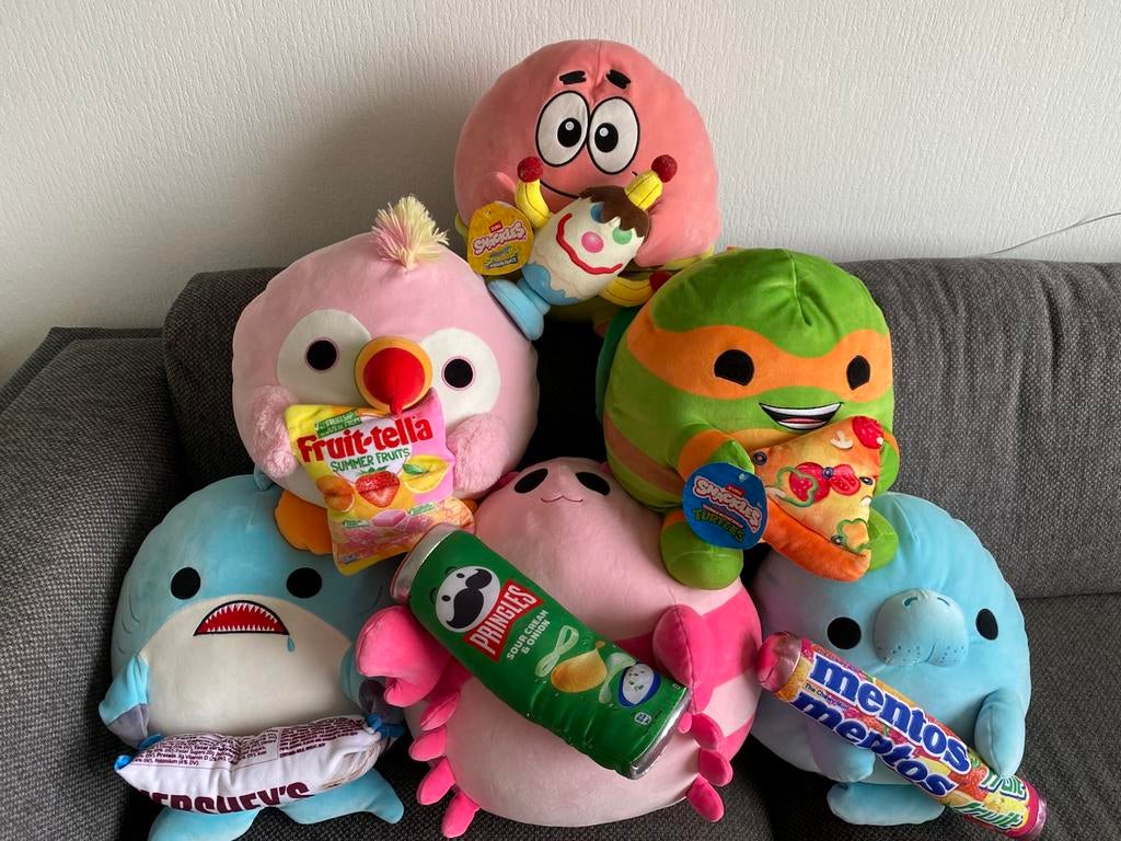 Snackels Knuffels (35 cm), ook per stuk te koop, Ophalen of Verzenden, Zo goed als nieuw, Overige typen