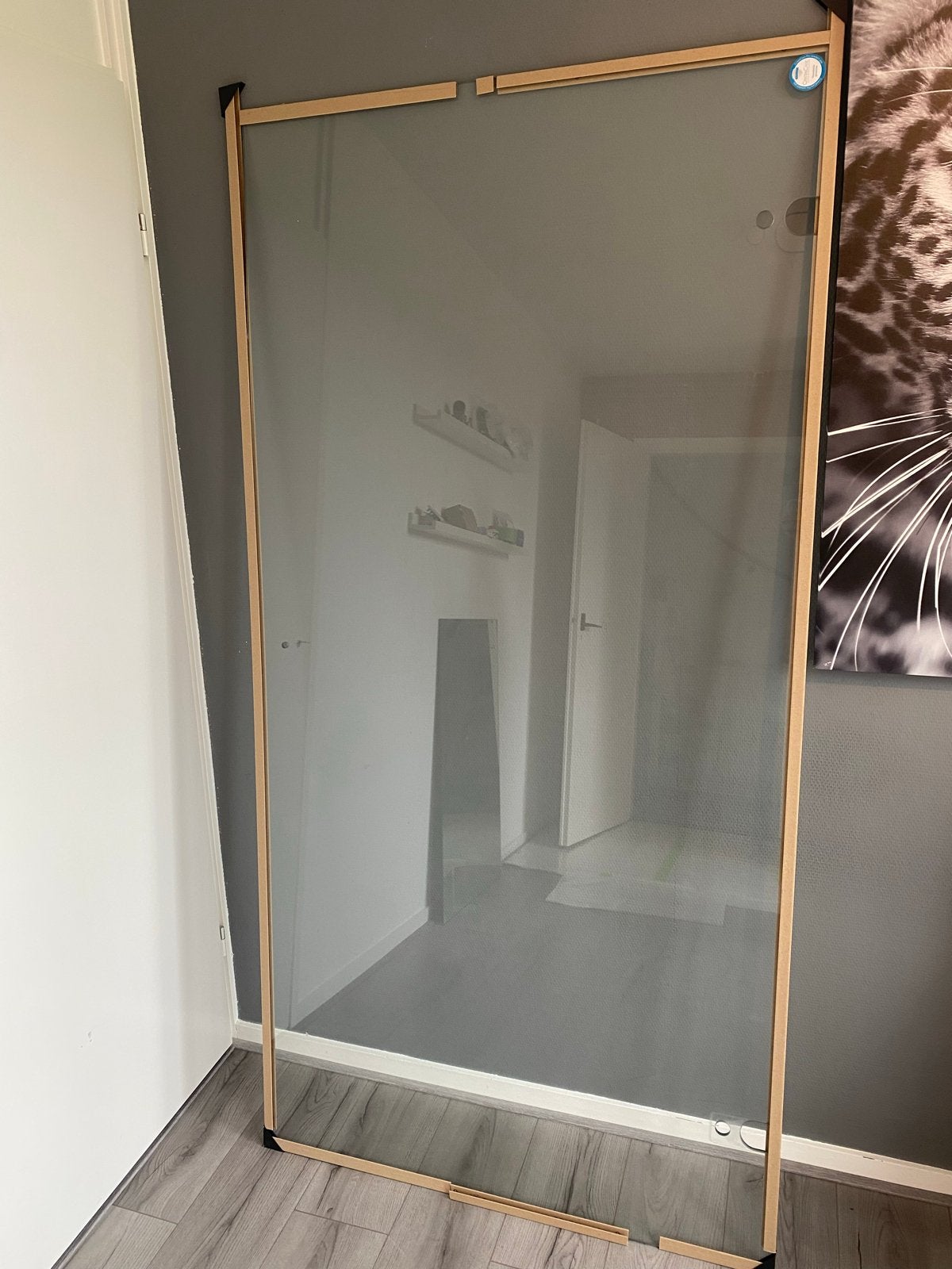 Glazen Douchedeur 100x200 cm - Nieuwstaat, Ophalen, 80 tot 100 cm, Overige typen, Nieuw