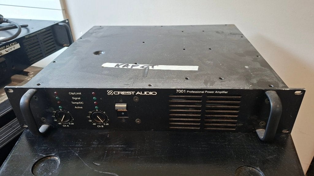 1 x Lege Crest Audio Pro 7001 versterker, Ophalen, Gebruikt, 1000 watt of meer