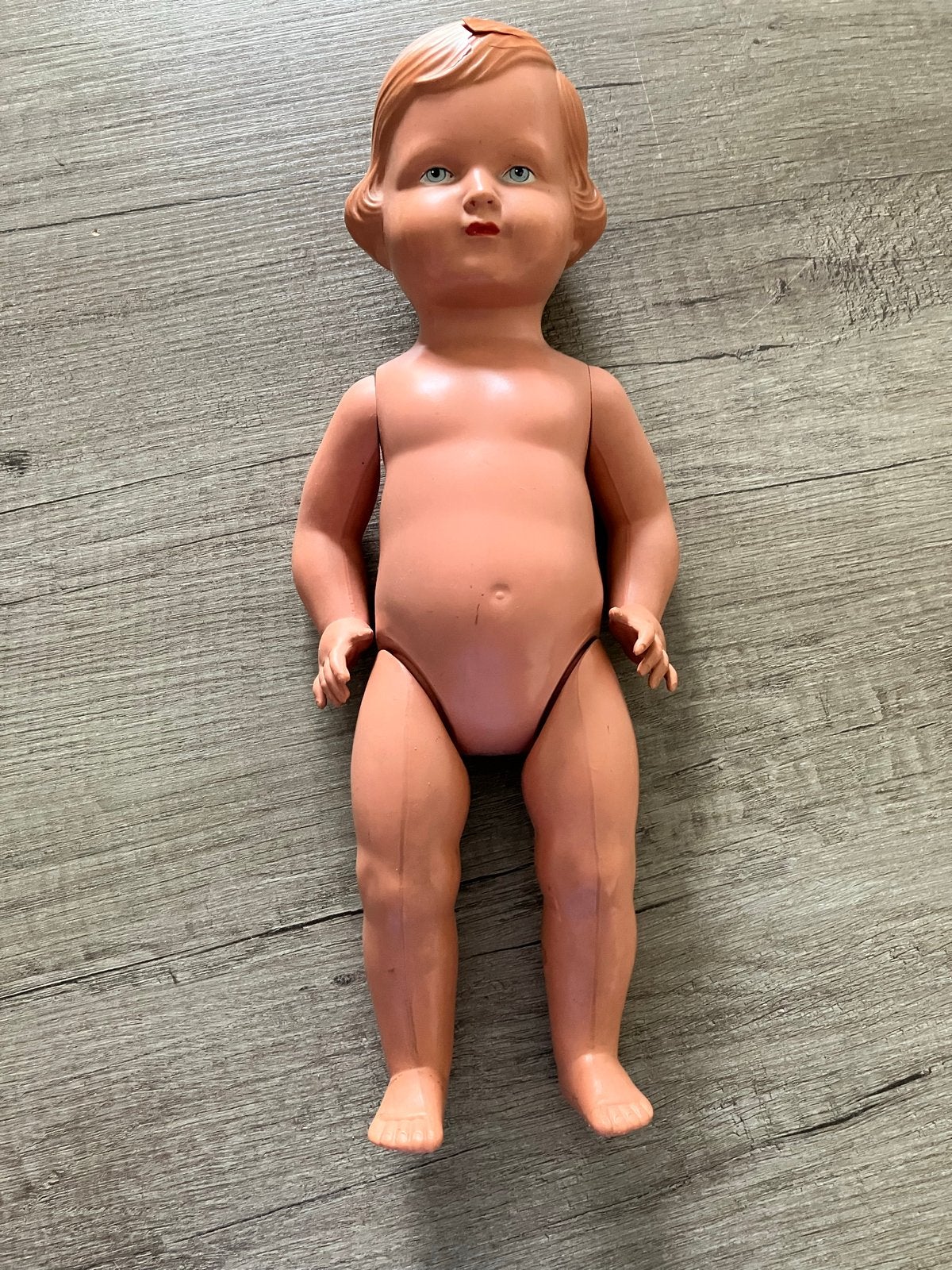 Vintage Babypop - Jaren '50 - Met Gebreken, Verzamelen, Ophalen of Verzenden, Gebruikt, Babypop