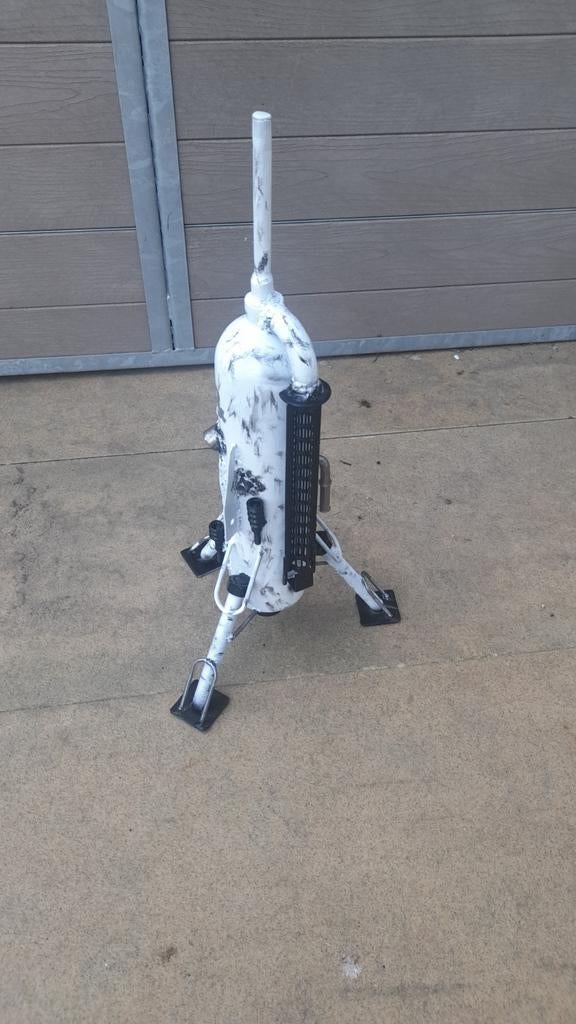 Unieke handgemaakte(60cm) raket sculptuur - decoratie, Ophalen, Gebruikt
