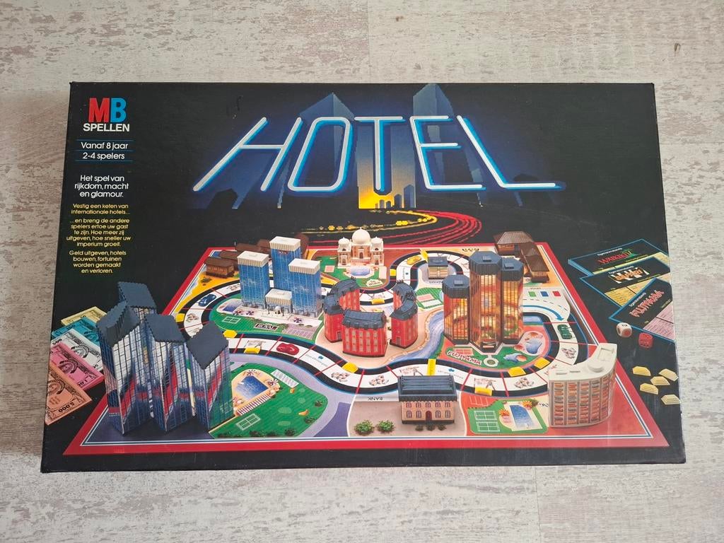 Hotel Bordspel - Klassiek Vastgoed spel, Hobby en Vrije tijd, Gezelschapsspellen | Bordspellen, Een of twee spelers, Ophalen of Verzenden