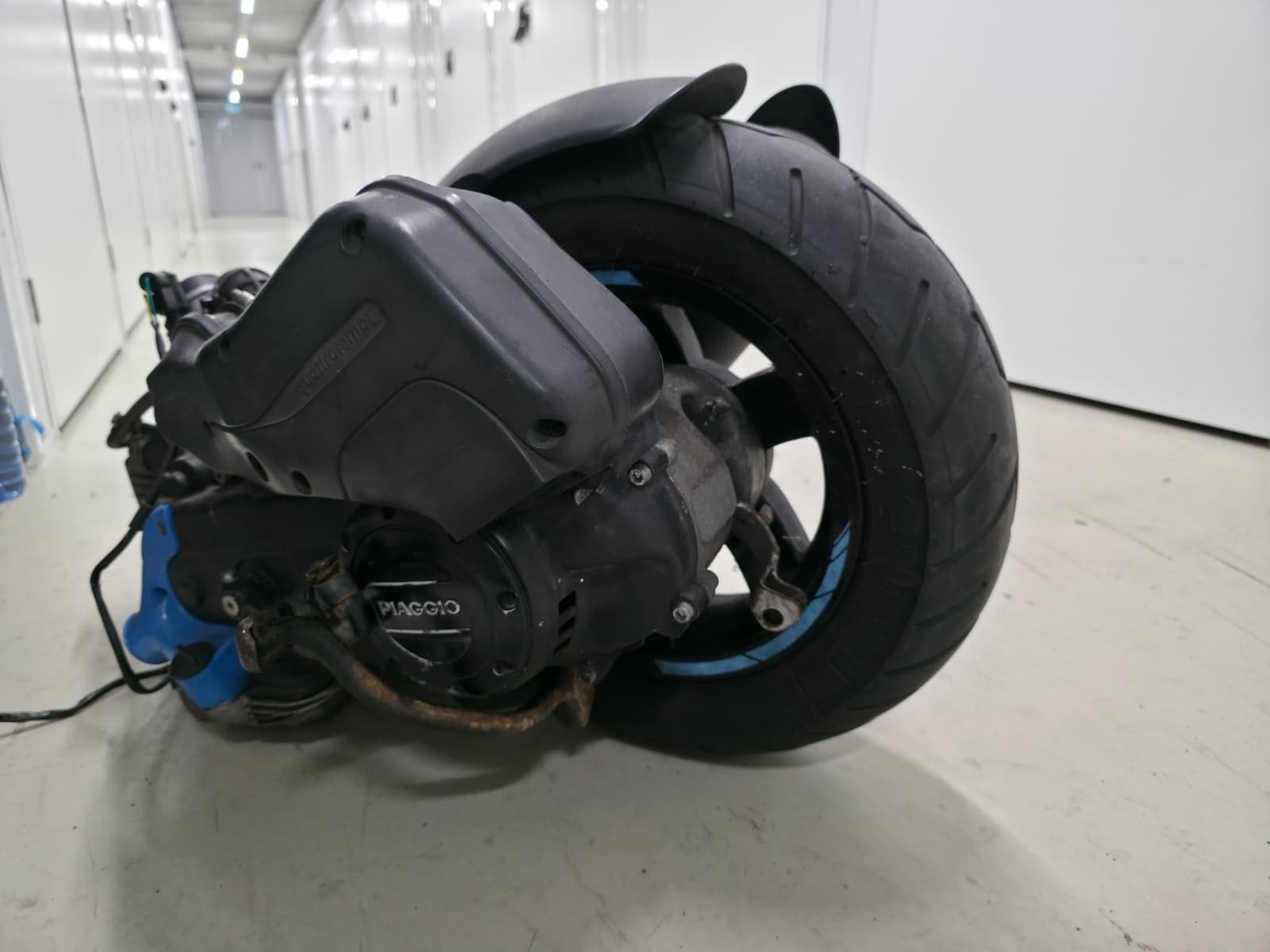 Piaggio Zip Motorblok - Compleet met wiel en uitlaat, Ophalen of Verzenden, Gebruikt, Blok, Piaggio