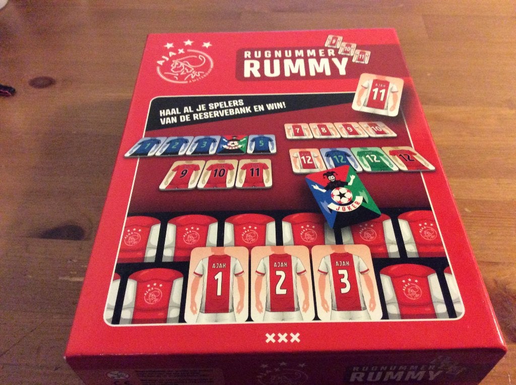 Ajax Rugnummer Rummy, Een of twee spelers, Ophalen of Verzenden, Zo goed als nieuw, Ajax
