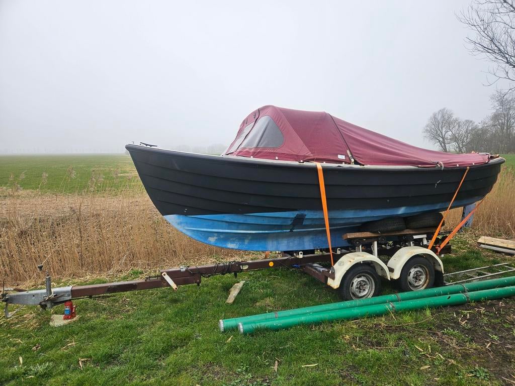 Leuke sloep met vast roer 9.9. 4TAKT Yamaha, Watersport en Boten, Ophalen, Gebruikt, Elektrische start, Buitenboordmotor