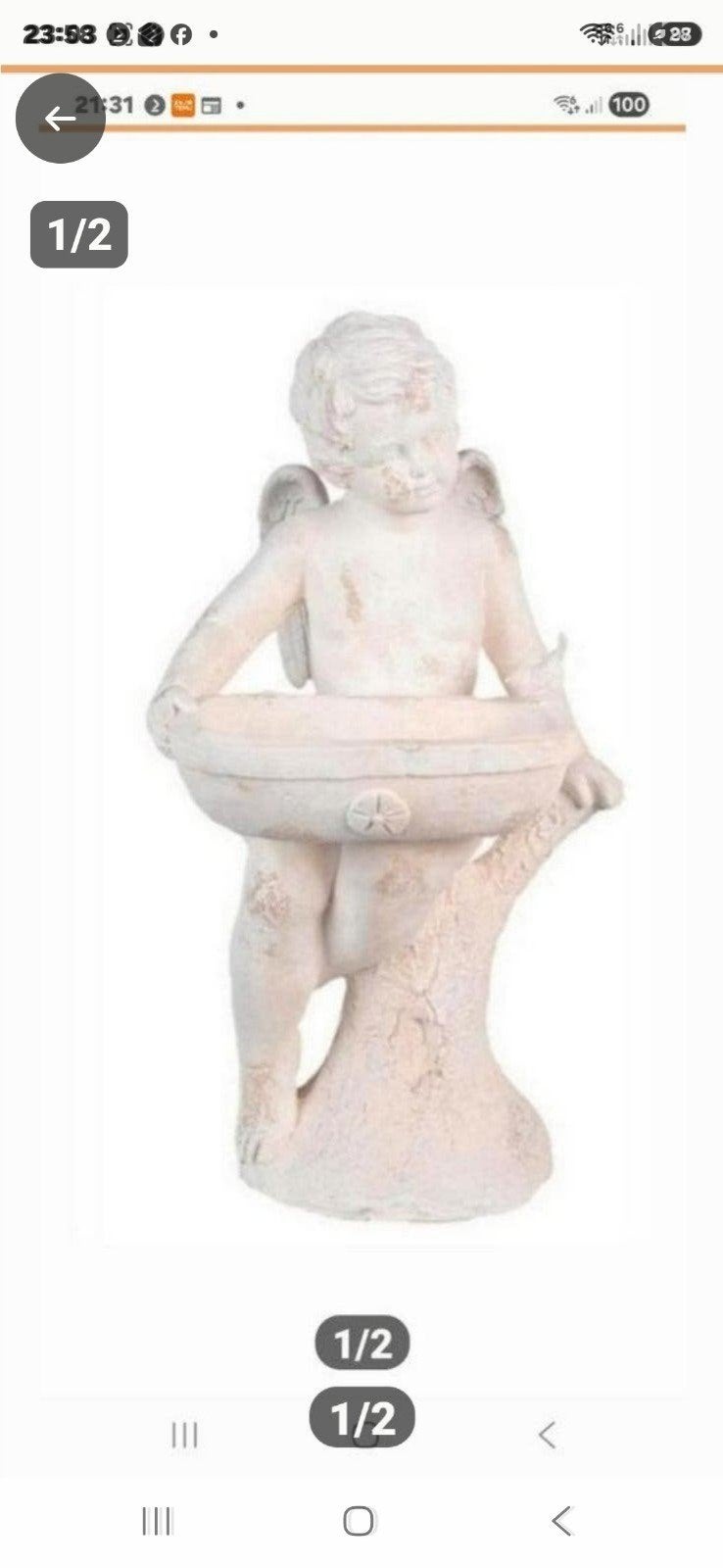 Mooi decoratief beeldje van een engel of cupido, Huis en Inrichting, Ophalen, Nieuw