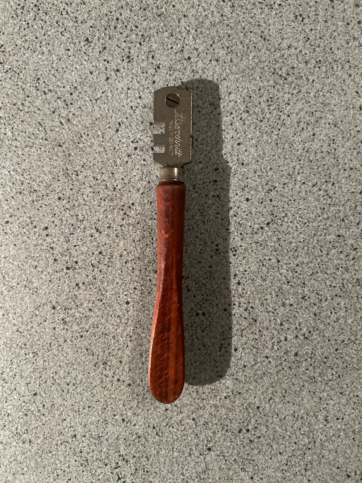 Vintage glassnijder 'Alberschnitt' - 14 cm, Ophalen of Verzenden, Zo goed als nieuw, Snijgereedschap, Overige merken
