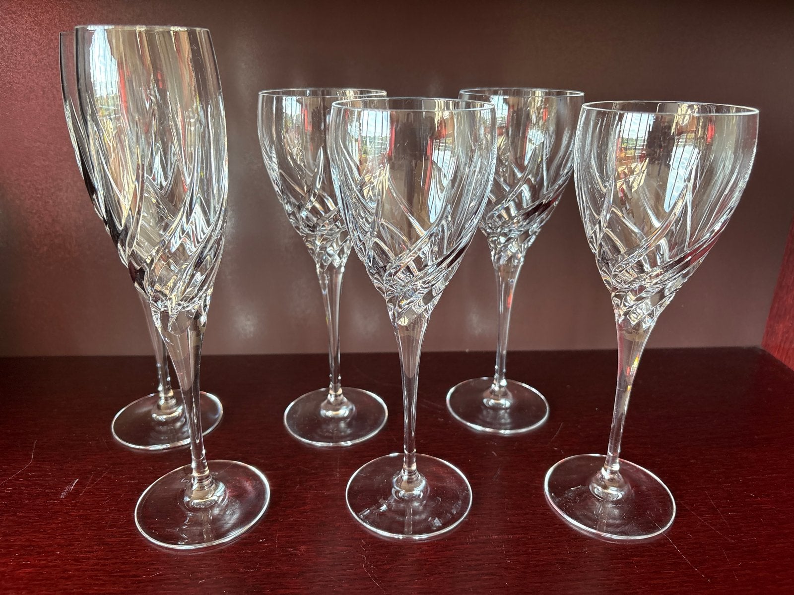 Prachtige kristallen glazen – Wedgwood Toscane (AH actie), Ophalen of Verzenden