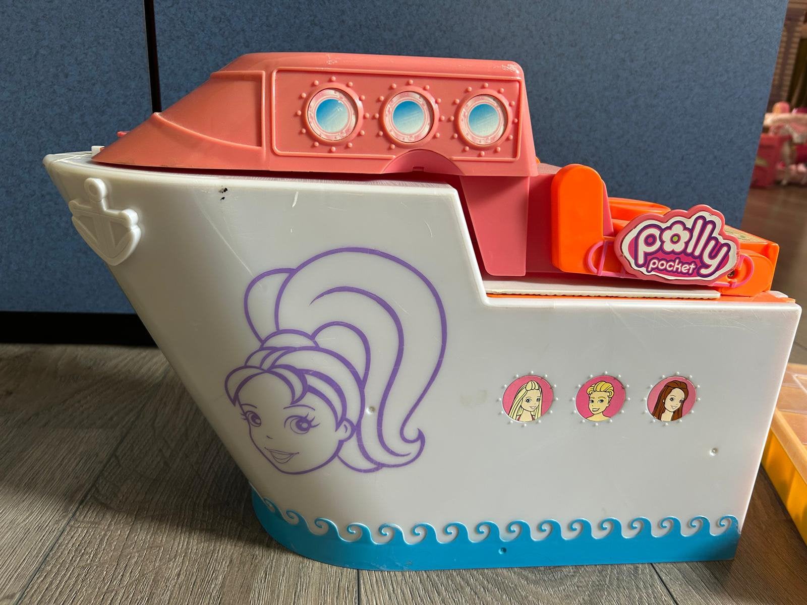 Polly pocket boot met extra spullen, Ophalen, Zo goed als nieuw, Toebehoren