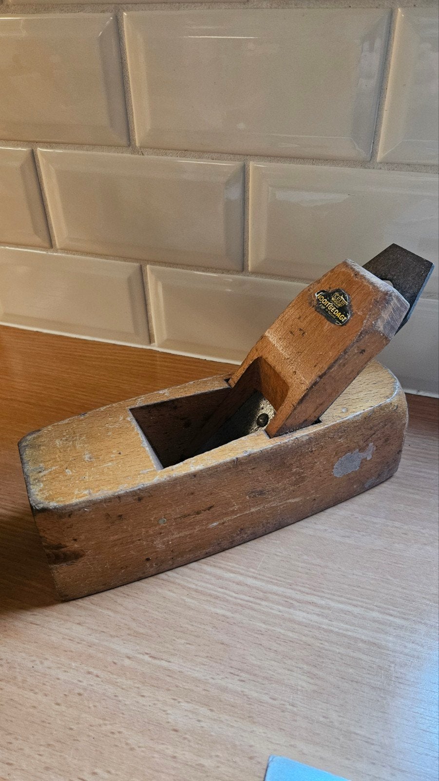 Antieke Nooitgedacht Schaaf van hout, Ophalen of Verzenden