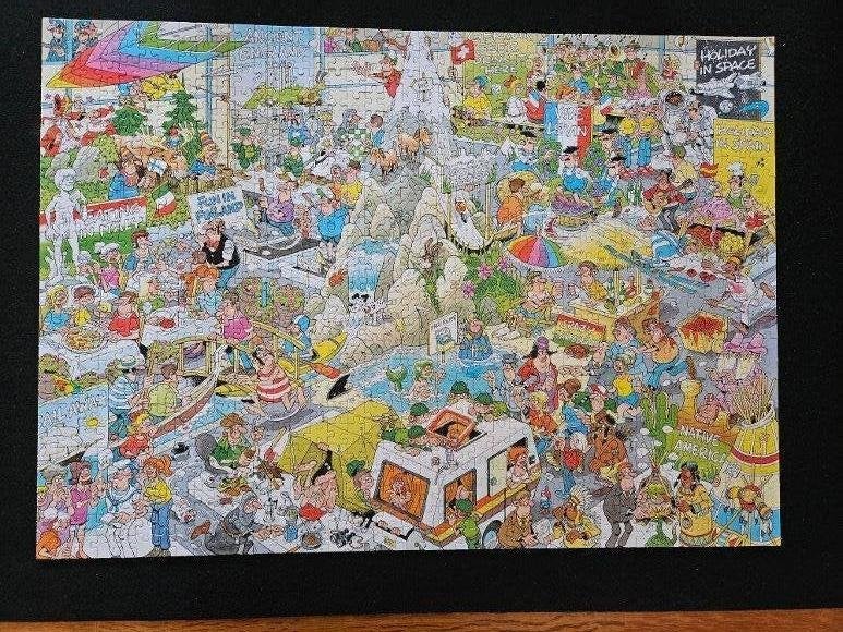 Jan van Haasteren legpuzzel De Vakantiebeurs, Ophalen of Verzenden, 500 t/m 1500 stukjes, Zo goed als nieuw, Legpuzzel