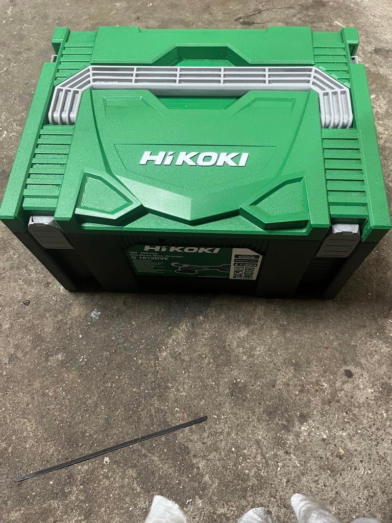 TE KOOP!!! Hikoki Haakse Accu Slijper, Doe-het-zelf en Verbouw, Gereedschap | Slijpmachines, Zo goed als nieuw, Haakse handslijpmachine